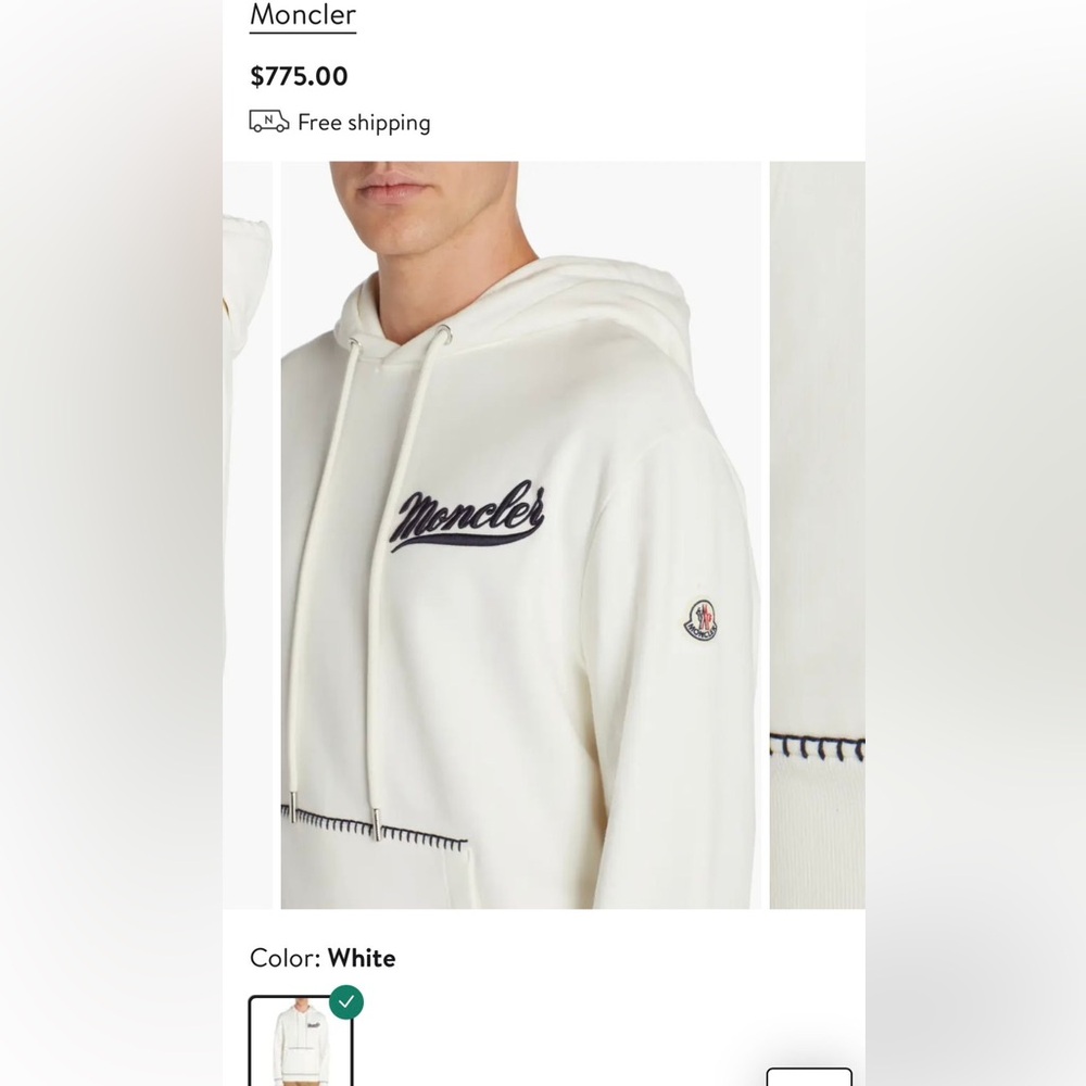 Moncler men’s hoodie. Perfect condition